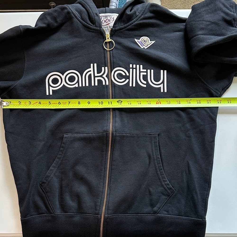 Roots Men’s Black Park City Zip Up Hoodie - Picture 4 of 5